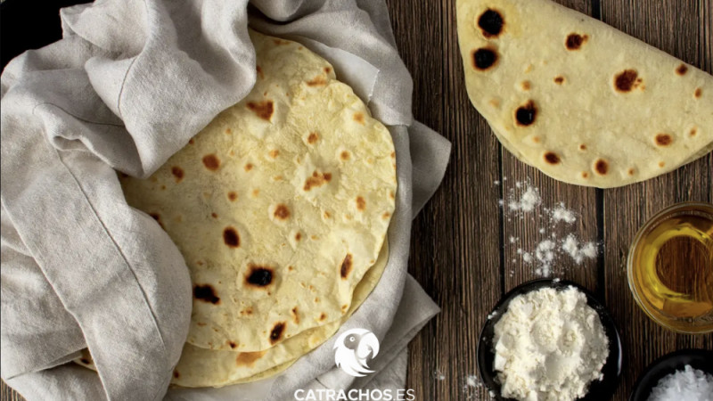 Tortillas de harina caseras