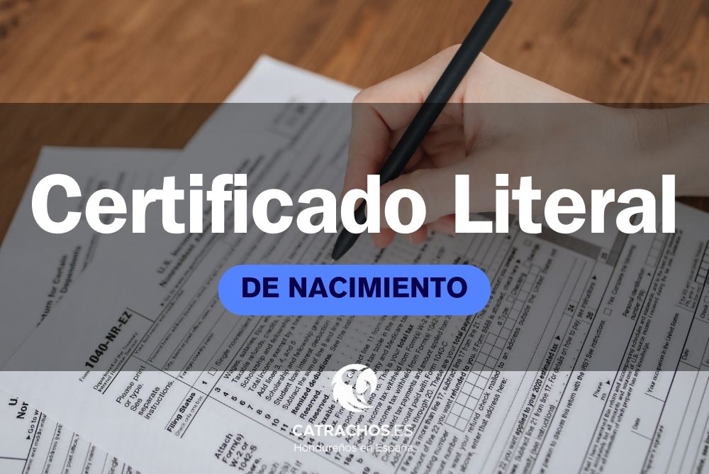 Certificado Literal de Nacimiento en España